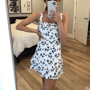 White floral dress NEW